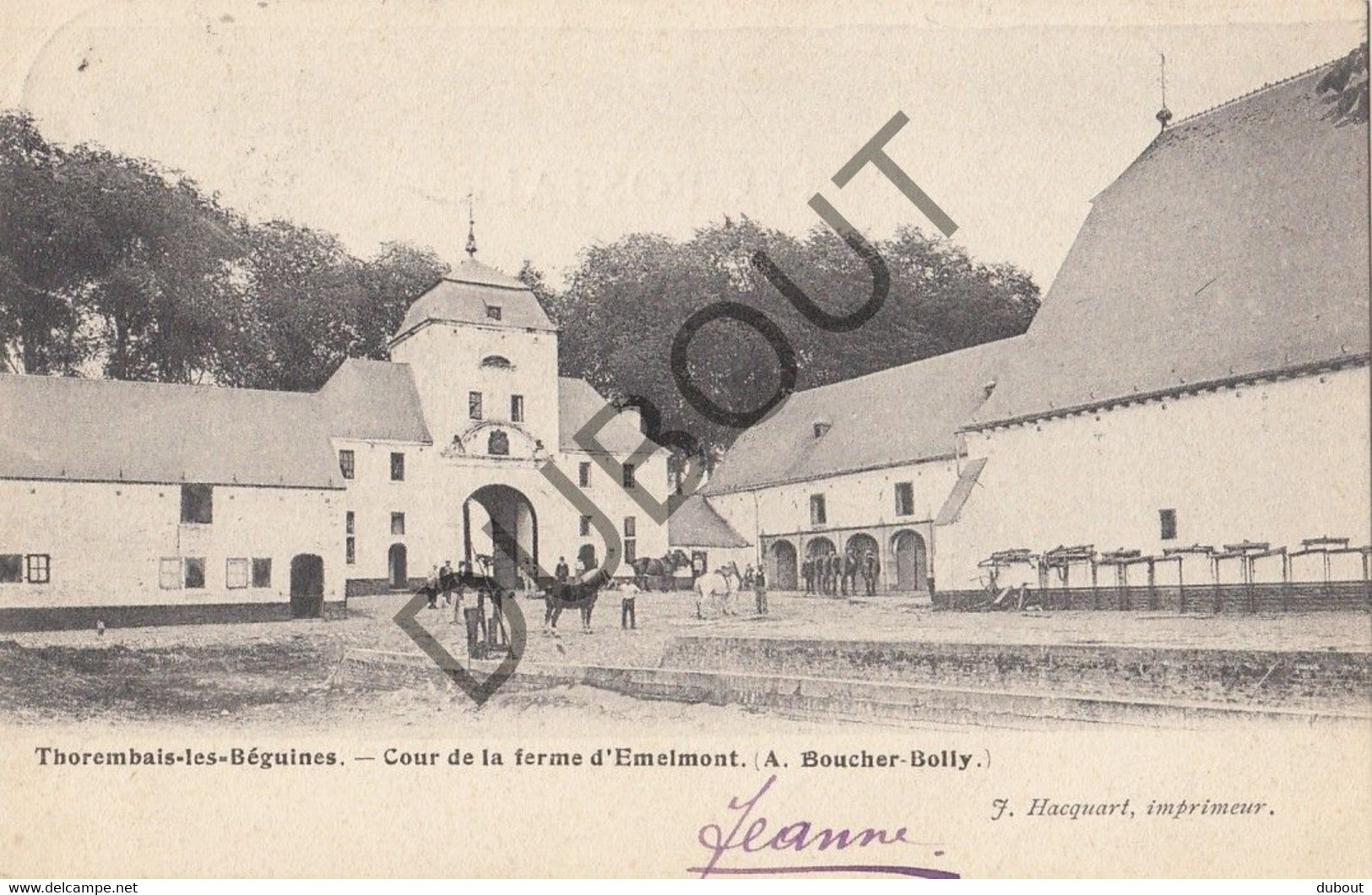 Postkaart/Carte Postale Thorembais-les-Béguines - Cour De La Ferme D'Emelmont - A. Boucher-Bolly (C851) - Perwez