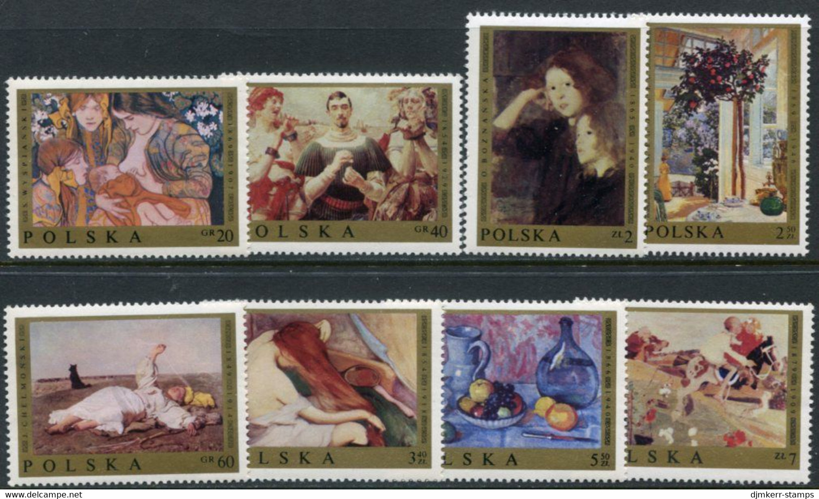 POLAND 1969 Polish Paintings MNH / **  Michel 1941-48 - Unused Stamps