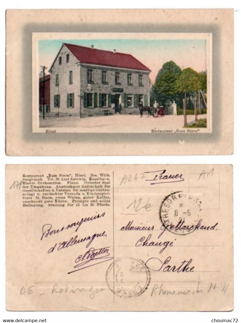 (Rhénanie Du Nord Westphalie) 179, Ratingen, Hosel, Restaurant Zum Stern - Ratingen