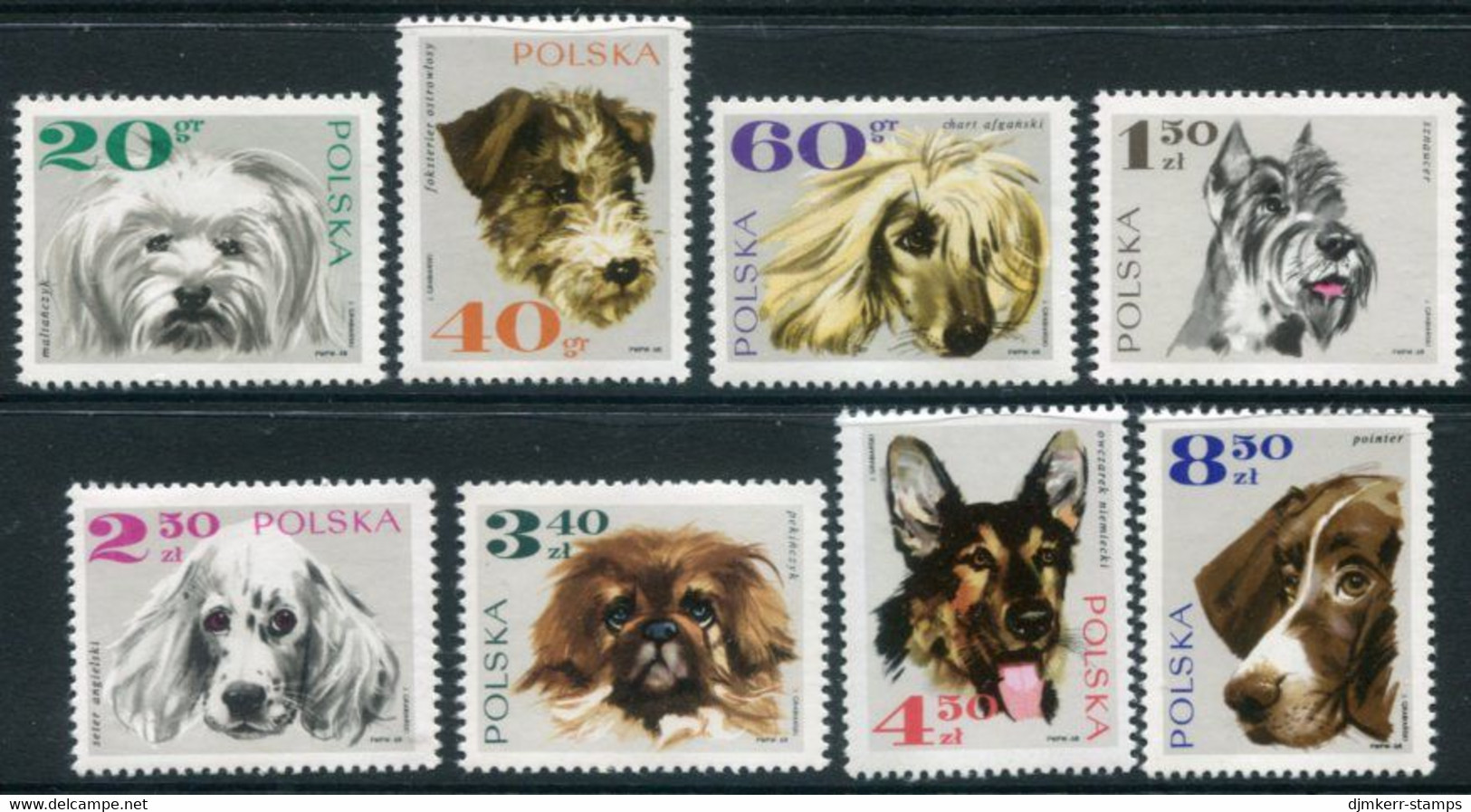 POLAND 1969 Dogs MNH / ** Michel 1908-15 - Neufs