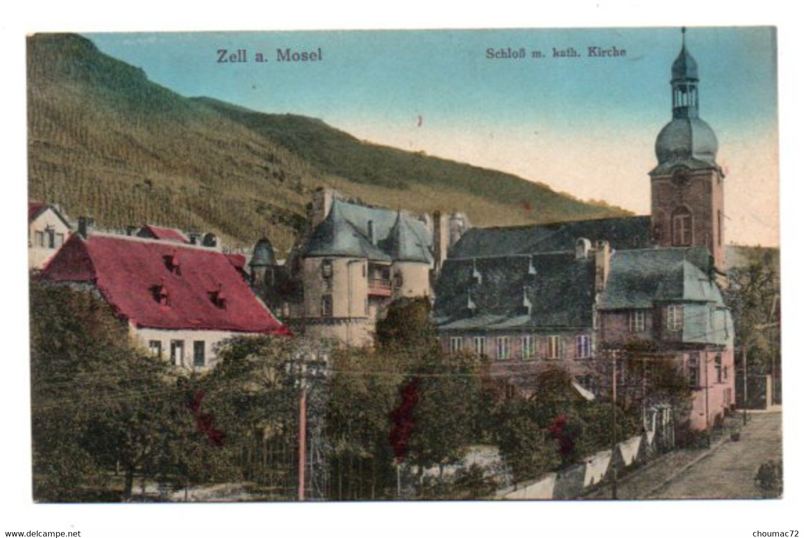 (Rhénanie Palatinat) 220, Zell A Mosel, Schloss M Kath Kirche - Zell