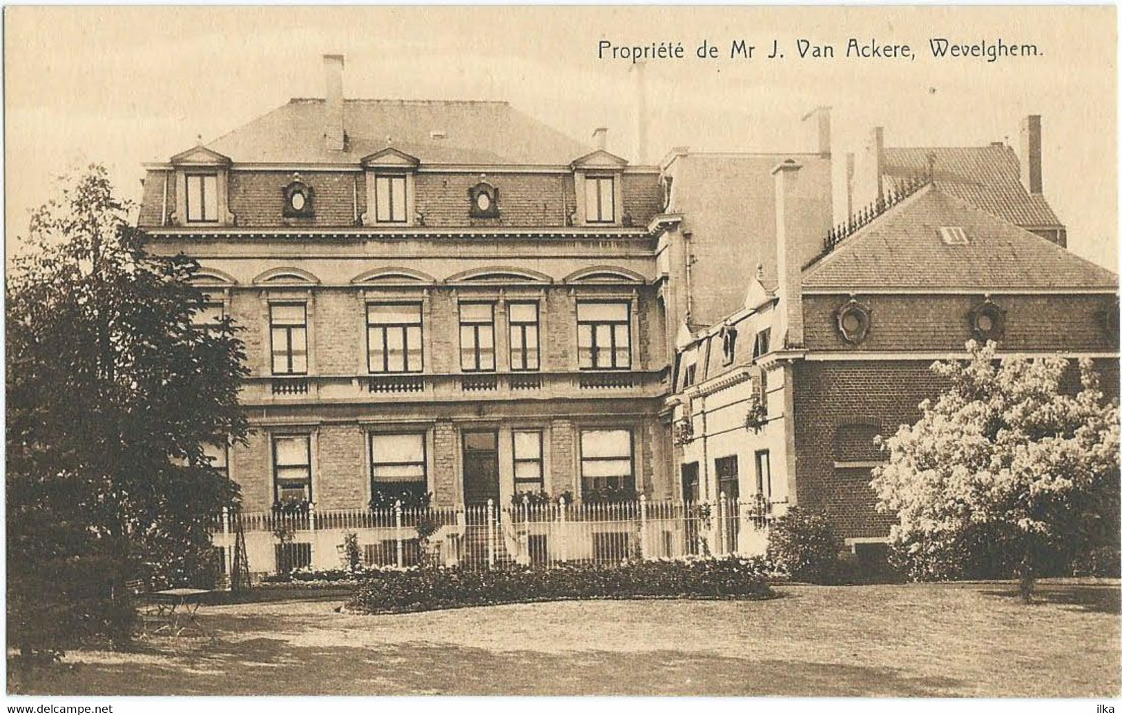 Wevelgem - Eigendom Van Mr. J. Van Ackere - Propriété De Mr. J. Van Ackere. - Wevelgem