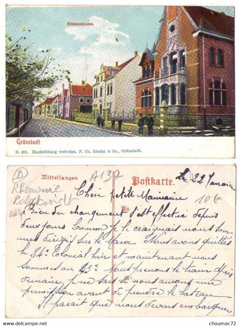 (Rhénanie Palatinat) 084, Grünstatd, Bitzenstrasse - Gruenstadt