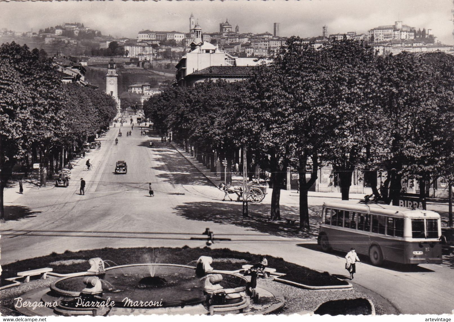 Cartolina Bergamo - Piazzale Marconi - Bergamo