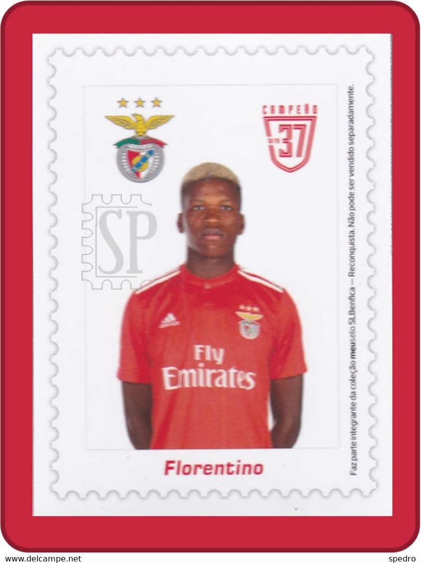 Portugal 2019 Benfica 37.º Campeão Florentino Ibrain Morris Luís Iman Magnet Football Champion Mónaco - Personnages