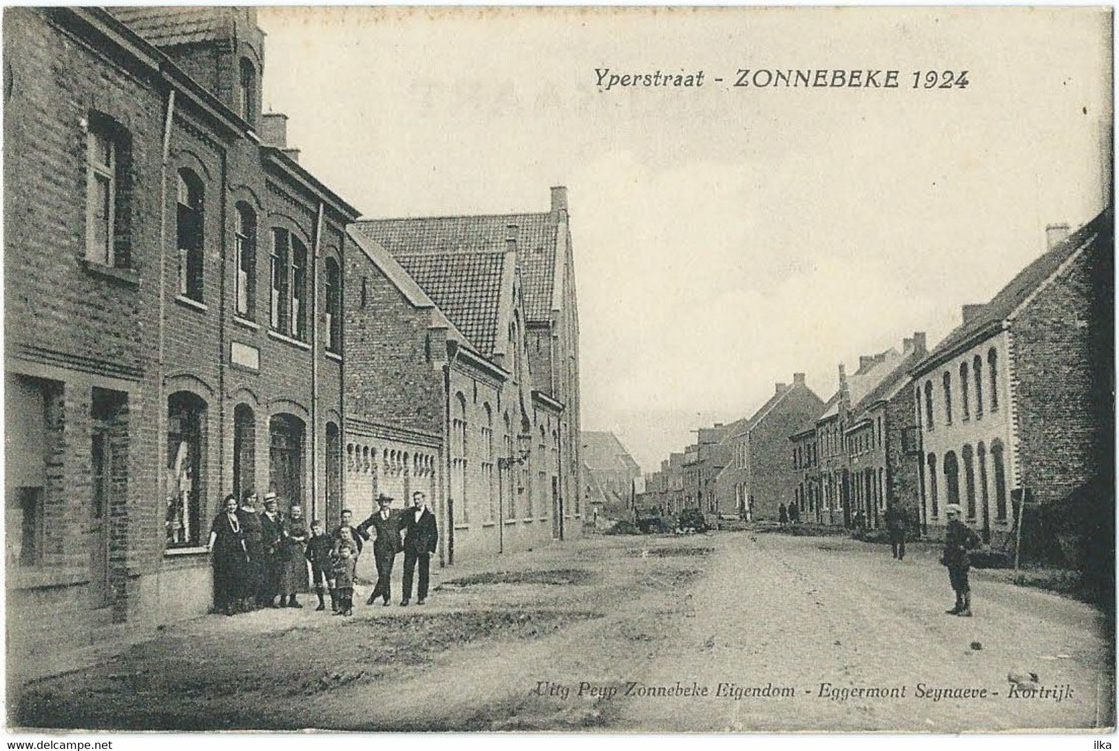 Zonnebeke 1924 - Yperstraat - Zeer Levendig/Trés Animée - Rue De Ypres. - Zonnebeke
