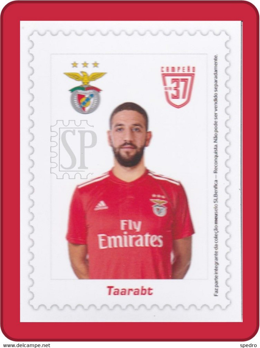 Portugal 2019 Benfica 37.º Campeão Adel Taarabt Iman Magnet Football Champion Marrocos - Personaggi
