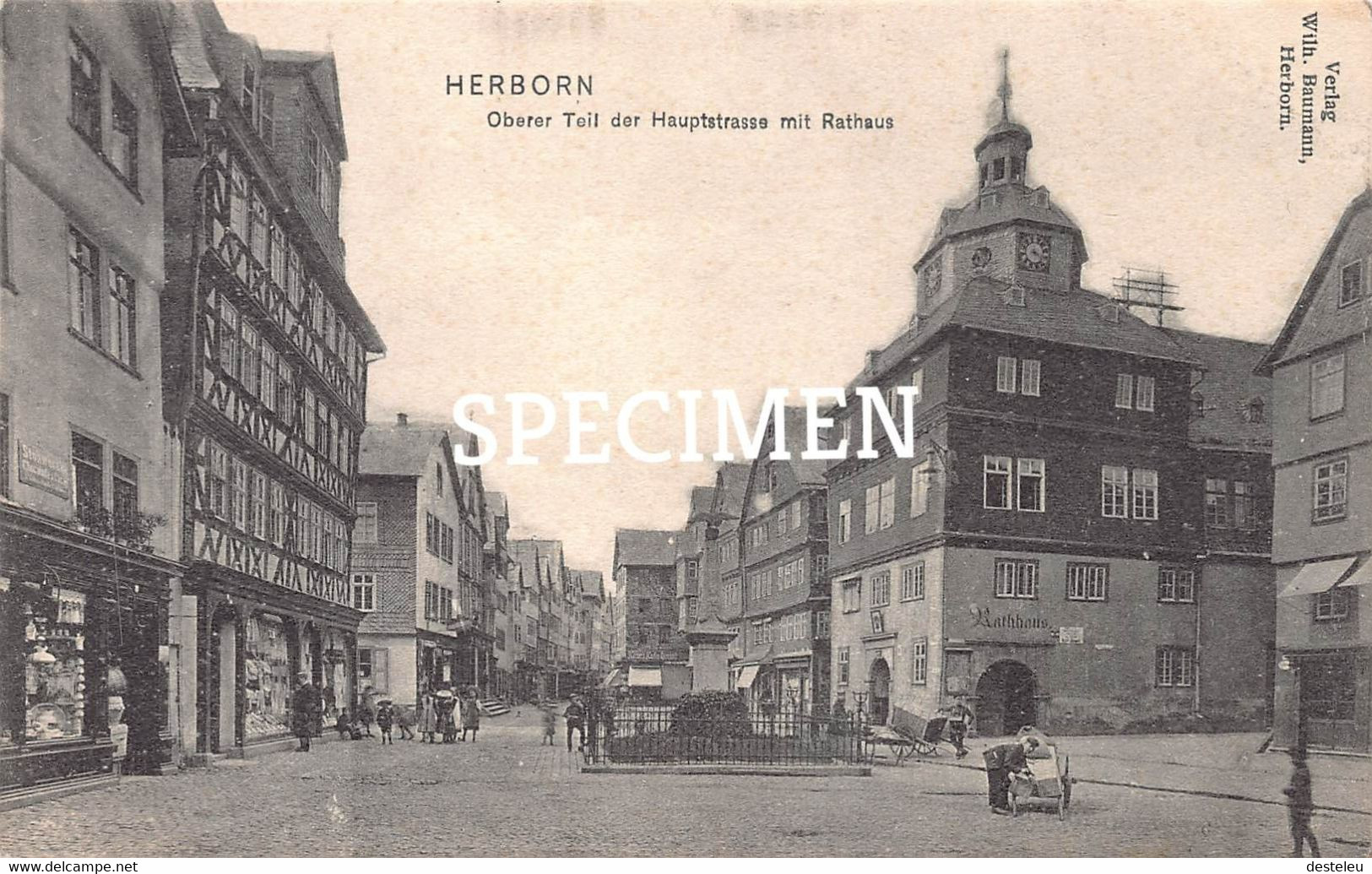 Oberer Teil Der Hauptstrasse Mit Rathaus @ Herborn - Herborn