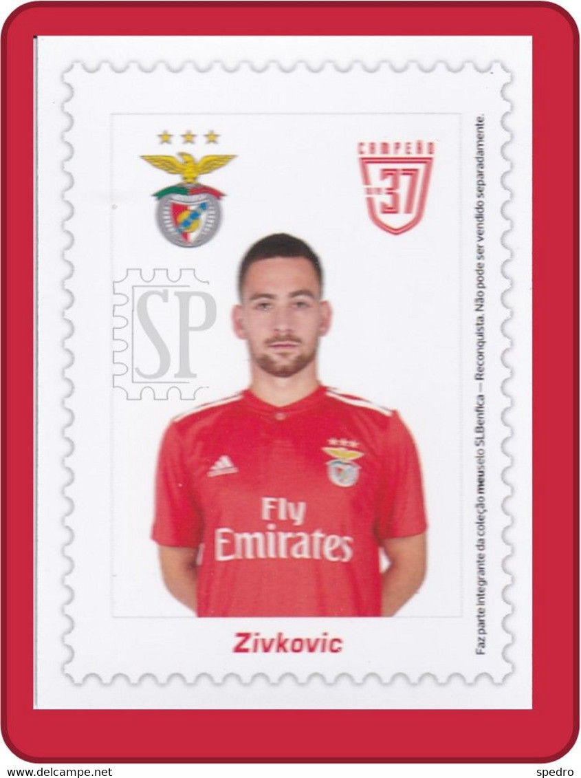 Portugal 2019 Benfica 37.º Campeão Andrija Zivkovict Iman Magnet Football Champion Servia PAOK - Personaggi