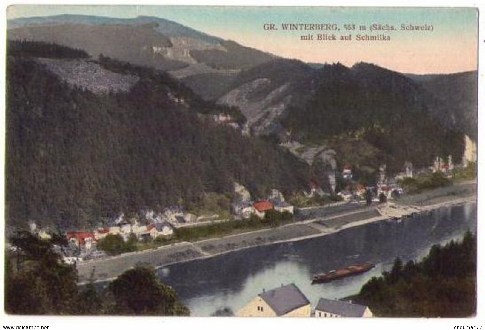 (Saxe) 031, Sächsische Schweiz, Winterberg Mit Blick Auf Schmilka, Feldpost - Schmilka