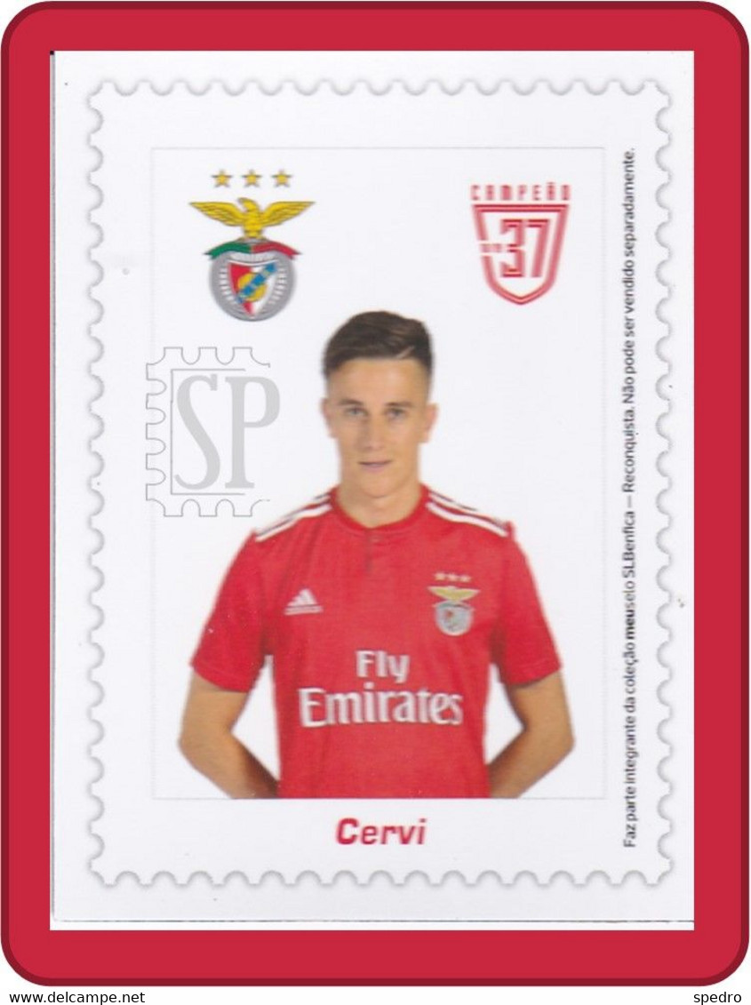 Portugal 2019 Benfica 37.º Campeão Franco Emanuel Cervi Iman Magnet Football Champion Jota Celta De Vigo Argentina - Personnages