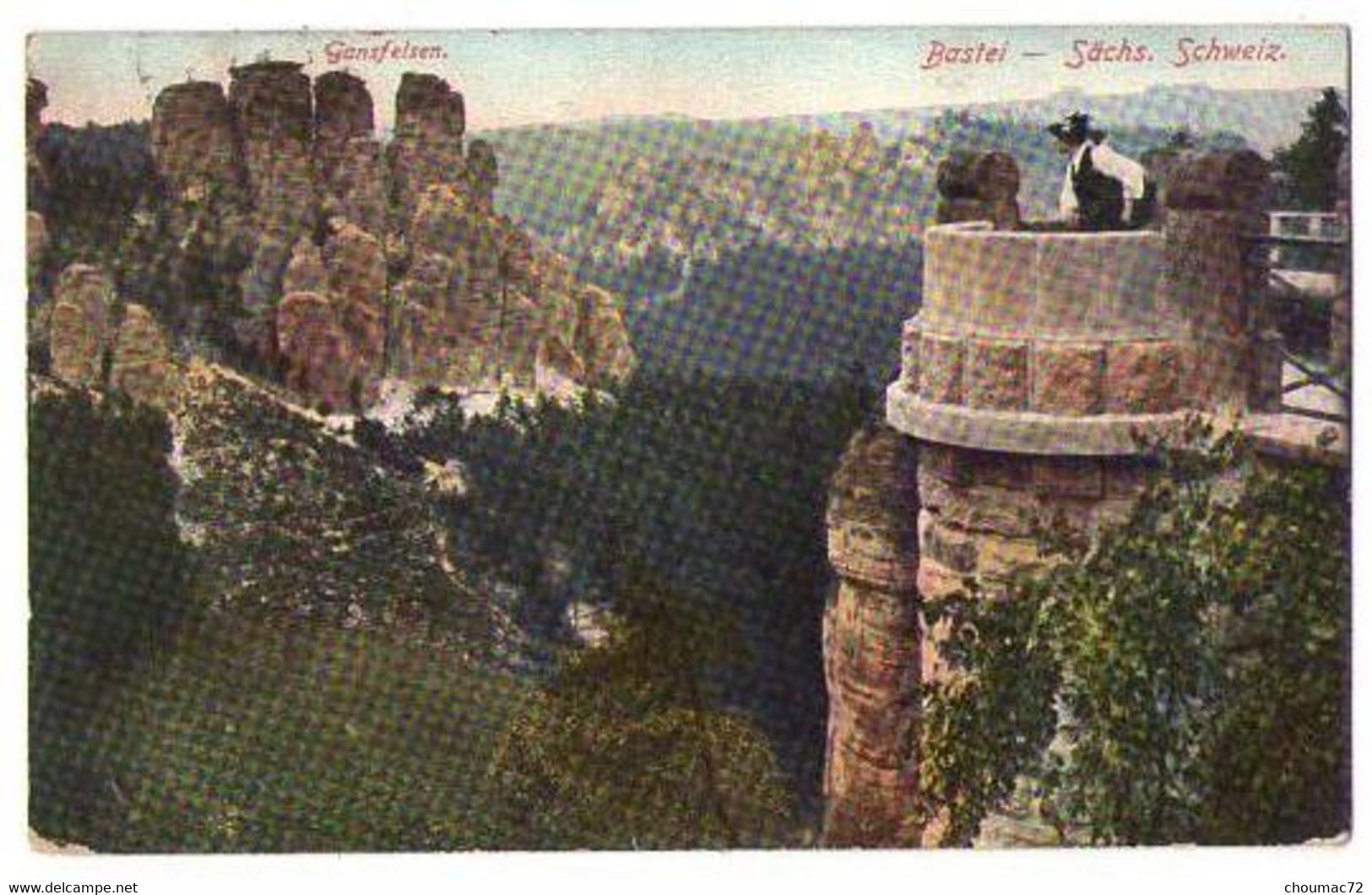 (Saxe) 014, Sächsische Schweiz, Bastei - Bastei (sächs. Schweiz)