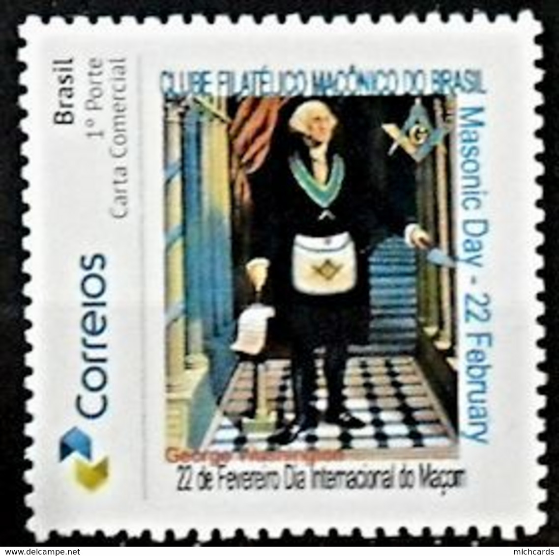 103 BRESIL - 22 Fevrier - Masonic Franc Maconnerie Freemasonry Lodg - Neuf ** (MNH) Sans Charniere - Freimaurerei