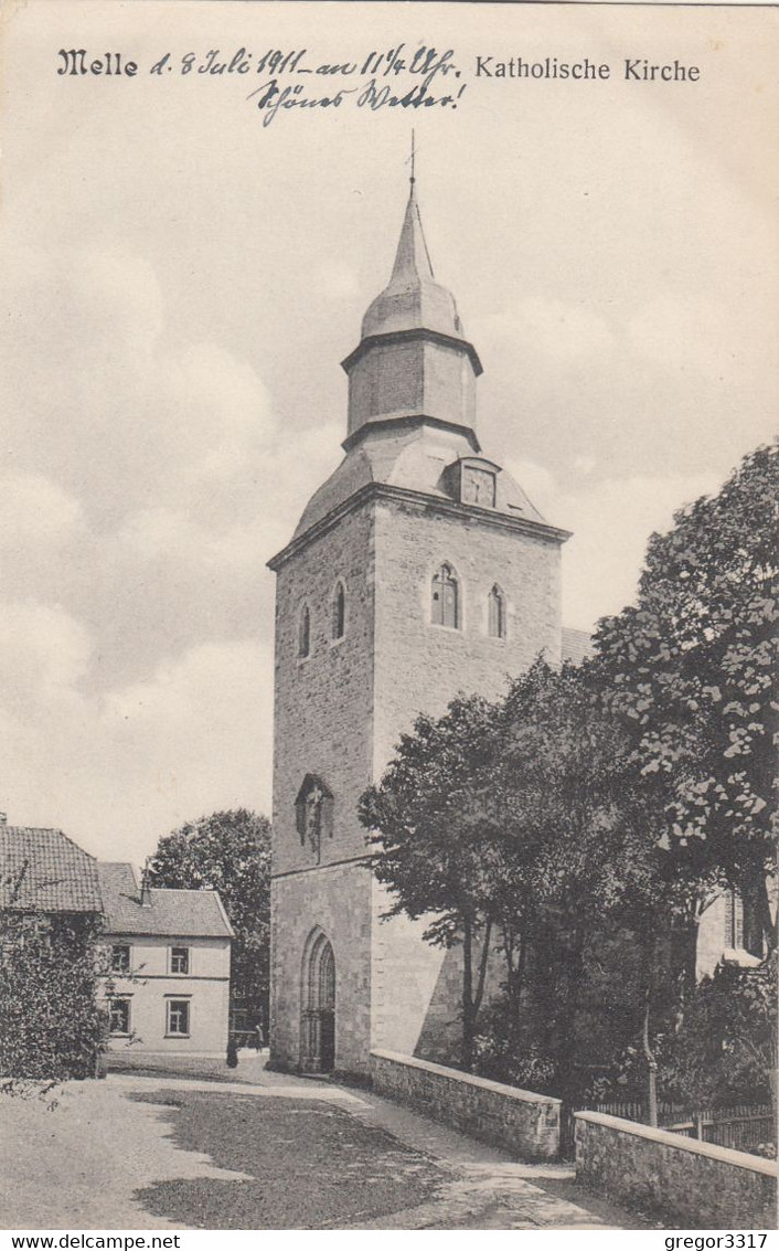 A210) MELLE - KATHOLISCHE KIRCHE - Sehr Schöne Alte AK !! - Melle