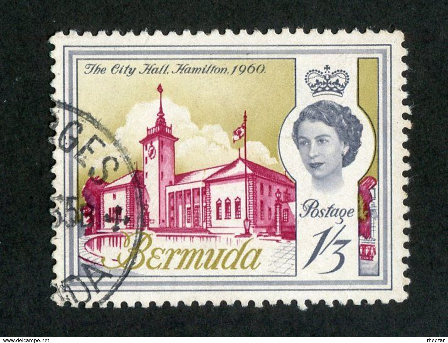594 Bermuda 1962 Scott #183 Used "Offers Welcome" - Bermudes