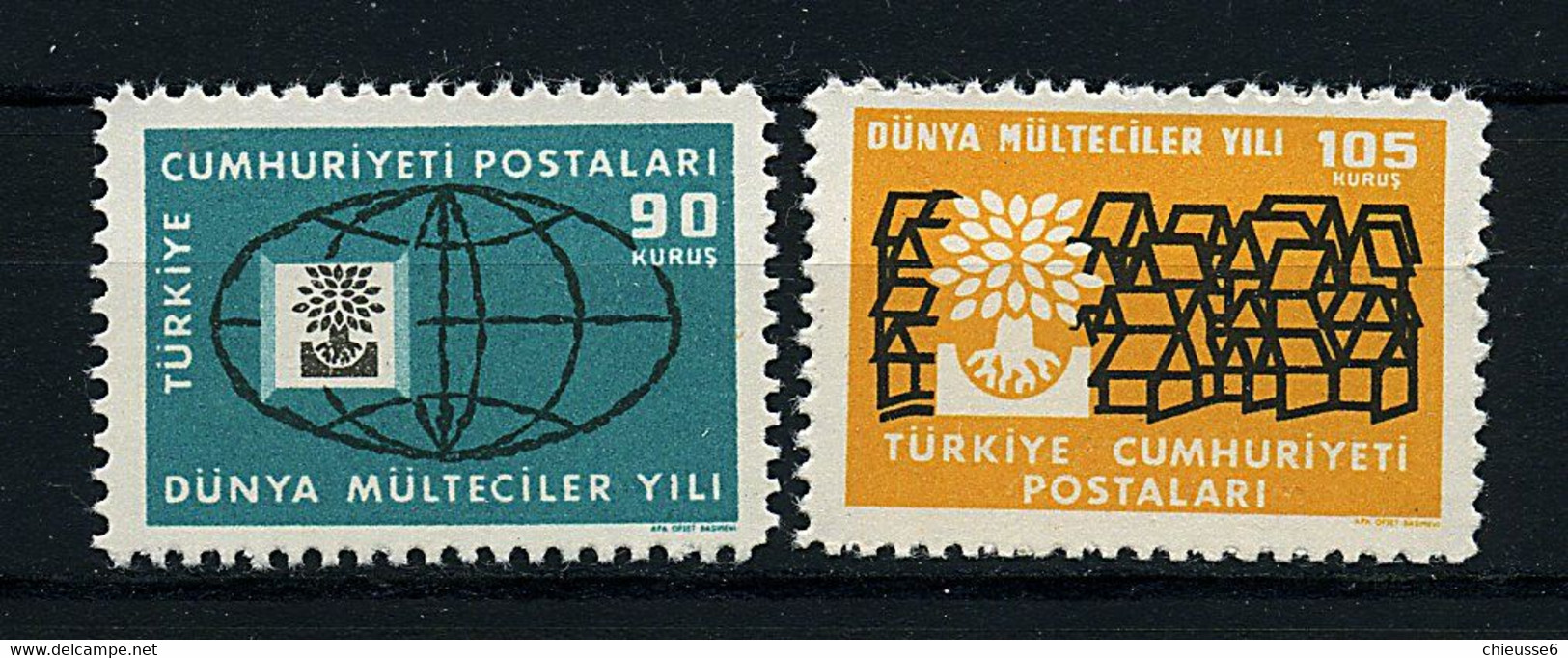 Turquie ** N° 1522/23 - Année Du Réfugié - 1934-39 Sandjak D'Alexandrette & Hatay