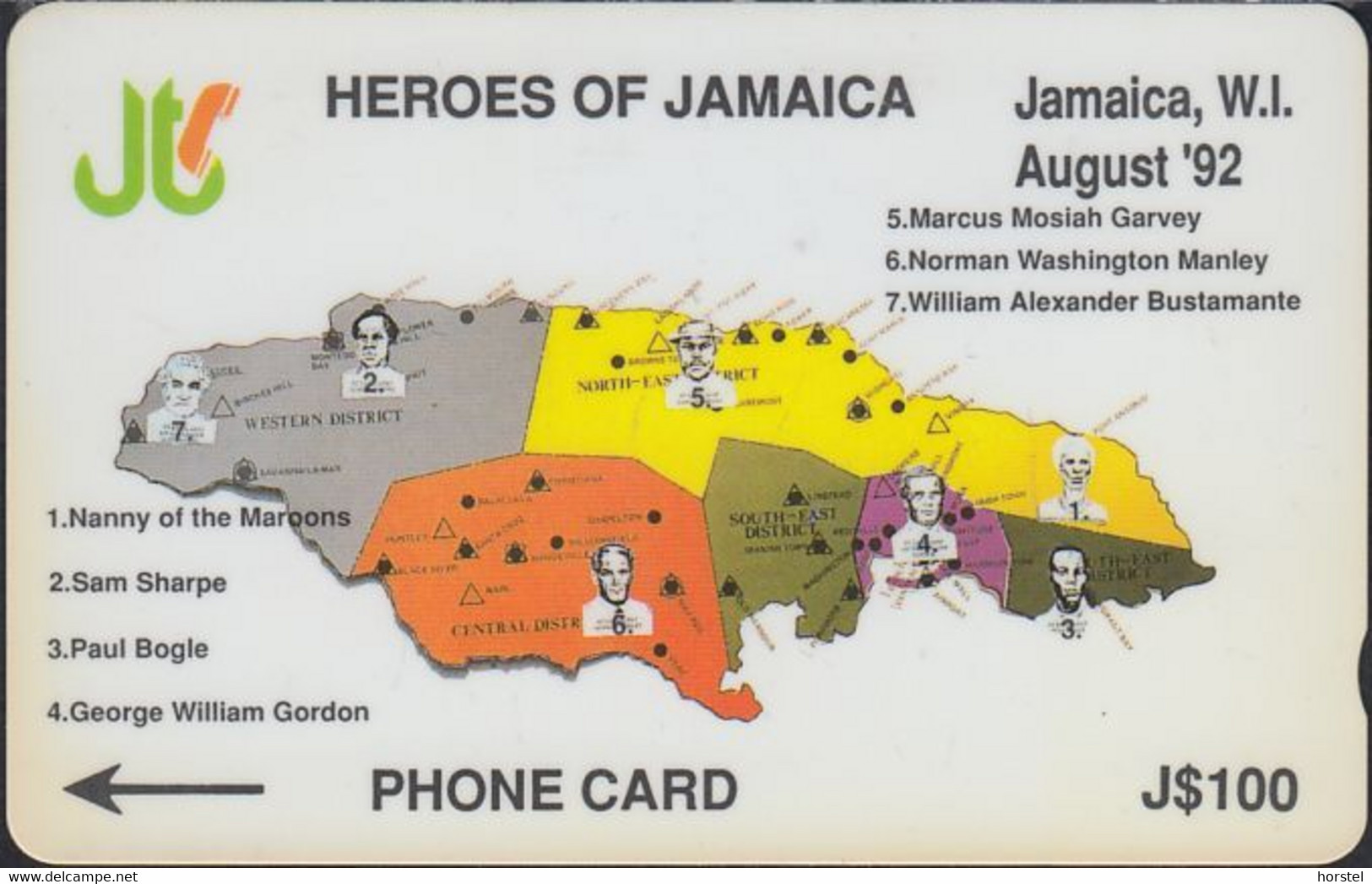 Jamaica - 9B - Heroes Of Jamaica - 9JAMB - Jamaïque