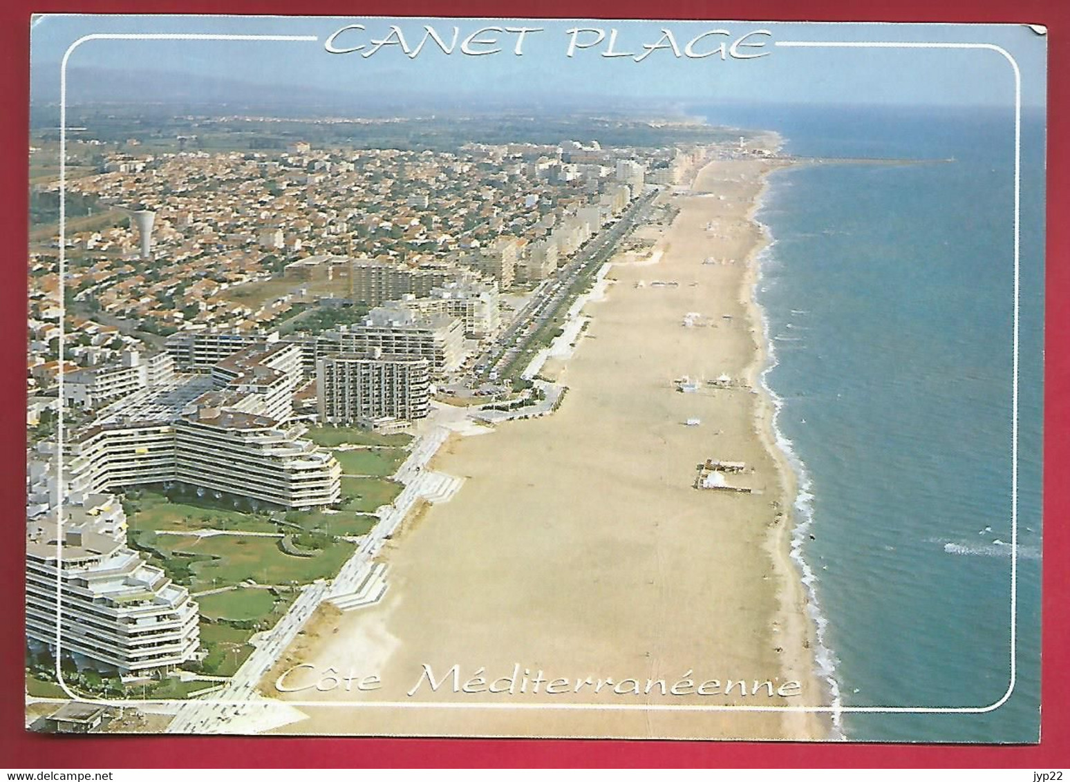 CP 66 Canet Saint Nazaire En Roussillon Vue Aérienne De La Plage Et Le Port - CAD 2005 ? Pour Y Blot Bégard St Laurent - Canet En Roussillon