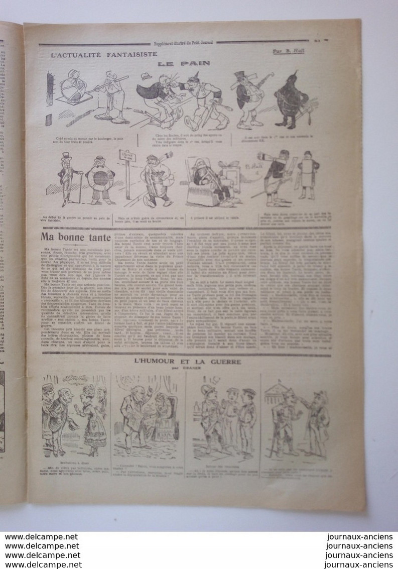 1917 LE GÉNÉRAL GROSSETTI - DESERTEURS ALLEMANDS - LE PETIT JOURNAL - Journaux Anciens - Avant 1800