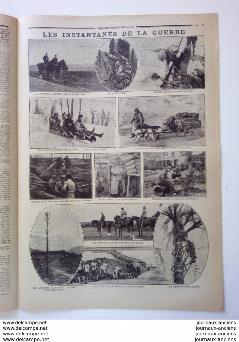 1917 LE GÉNÉRAL GROSSETTI - DESERTEURS ALLEMANDS - LE PETIT JOURNAL - Kranten Voor 1800
