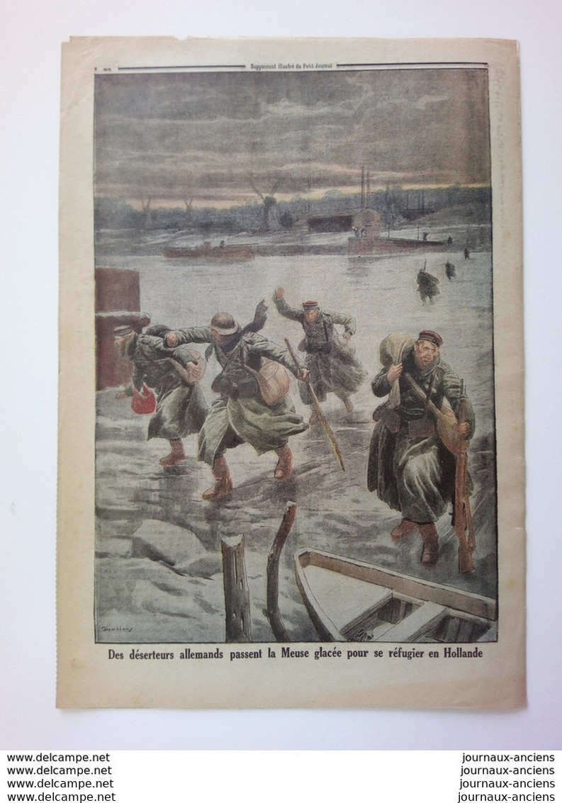 1917 LE GÉNÉRAL GROSSETTI - DESERTEURS ALLEMANDS - LE PETIT JOURNAL - Journaux Anciens - Avant 1800