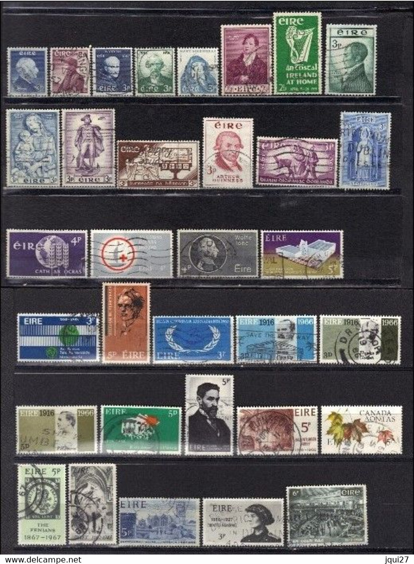 Irlande 50 Timbres Années 1957 - 1973 à Moins De 20% De La Cote. Voir Description Complète - Collections, Lots & Séries