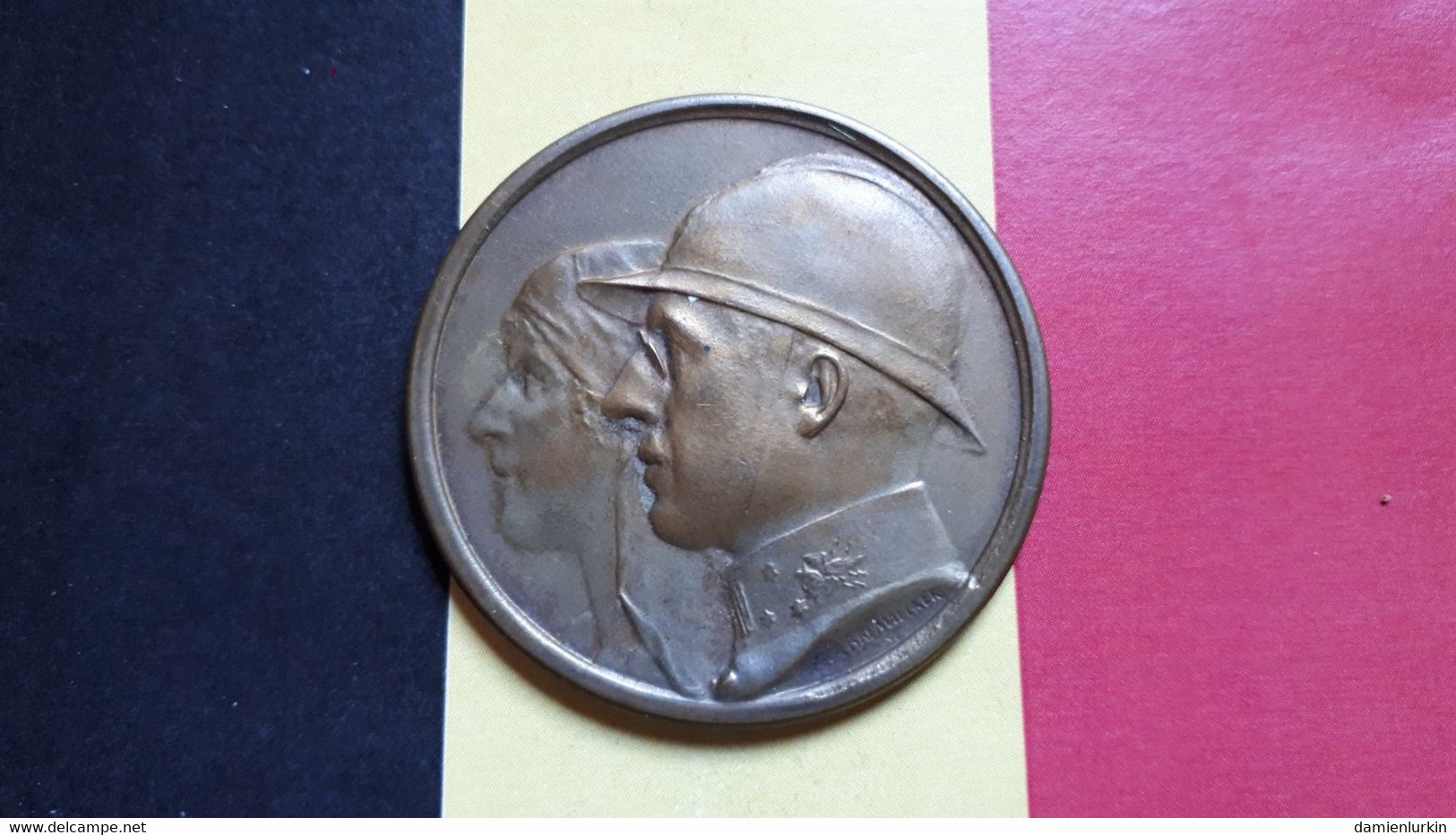 BELGIQUE MEDAILLE UFAC 1949 46MM 28GR - Monarquía / Nobleza