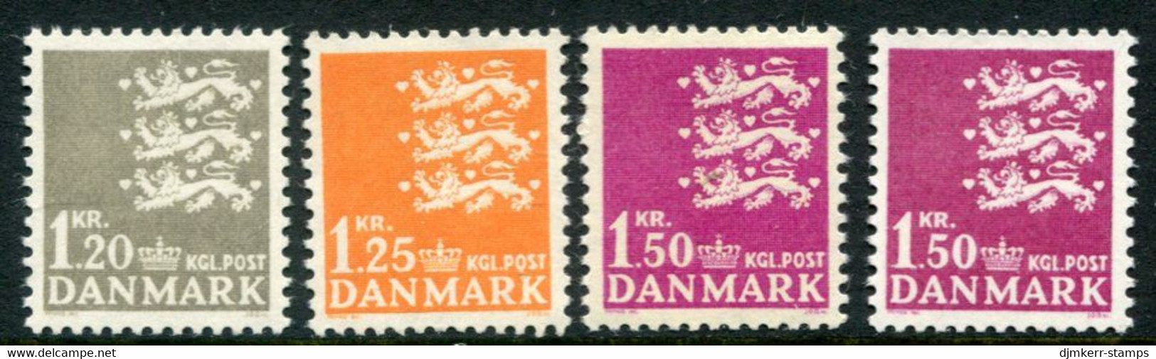 DENMARK 1962 Arms Definitive On Ordinary And Fluorescent Papers MNH / ** Michel 400x-402y - Neufs