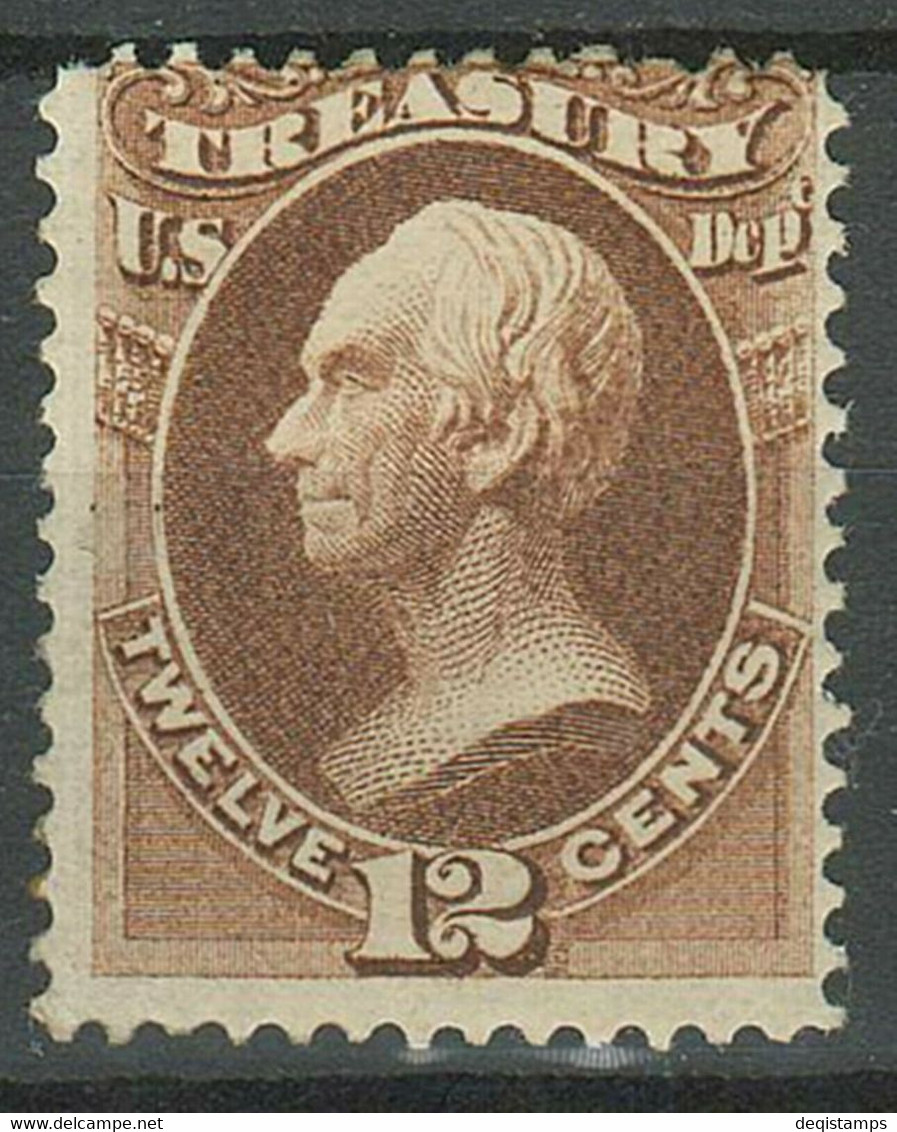 United States 1873 12c ☀ Treasury - Sc. 350 $ ☀ MH Unused - Unused Stamps