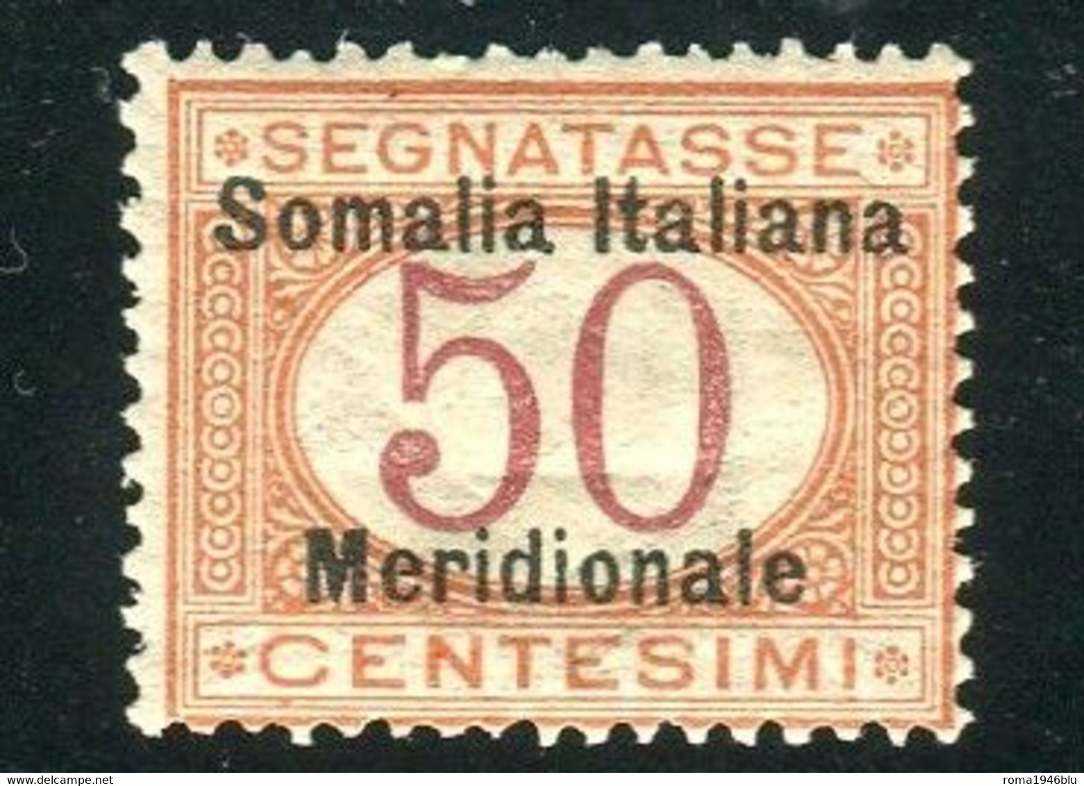 SOMALIA 1906 SEGNATASSE 50 C. * GOMMA ORIGINALE - Somalie