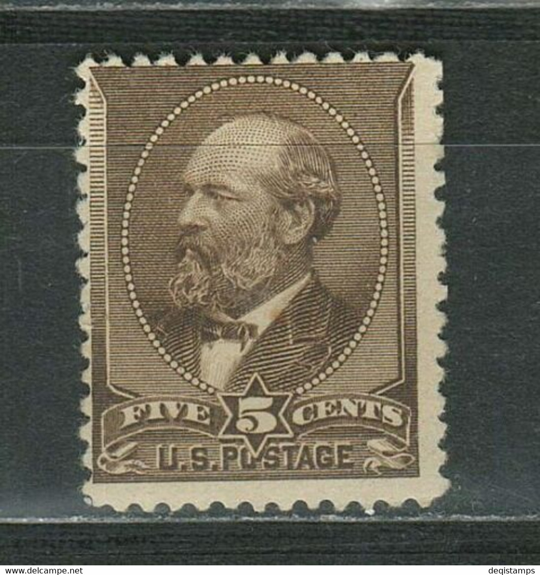 United States 1882 ☀ 5 Cent - James A. Garfield N 31 - $240 ☀ MH - Unused - Neufs