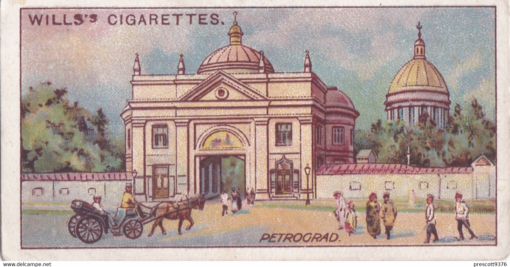 40 Ostra Brama, Vilna - Gems Of Russian Architecture 1917 -  Wills Cigarette Card - Original Antique - Wills