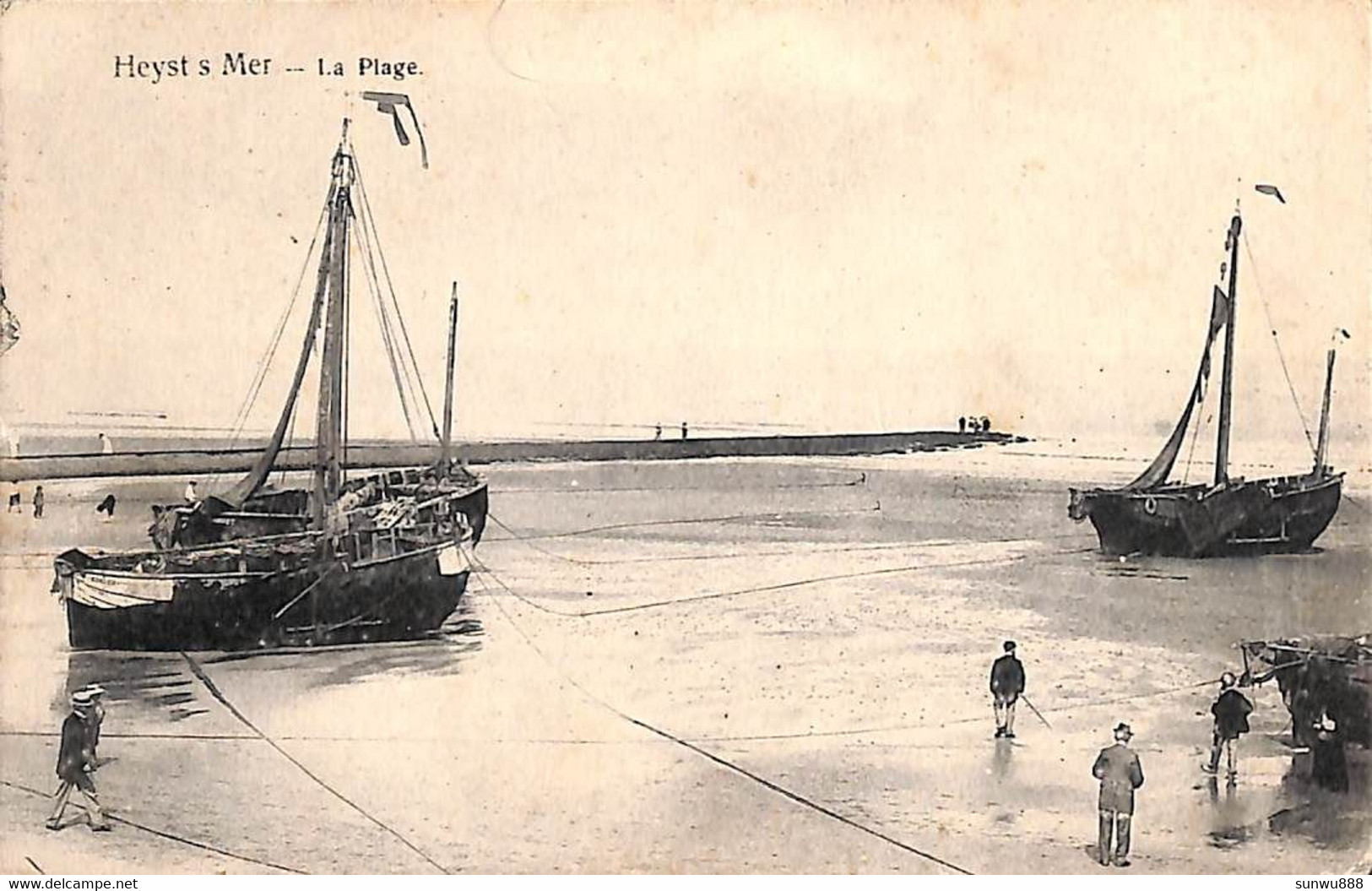 Heist - Heyst - La Plage (Bateaux De Pêcheurs 1909) - Heist