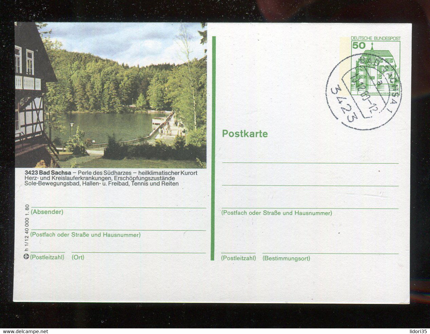 Bundesrepublik Deutschland / 1980 / Bildpostkarte Bild Und Stempel "BAD SACHSA" (4569) - Geïllustreerde Postkaarten - Gebruikt