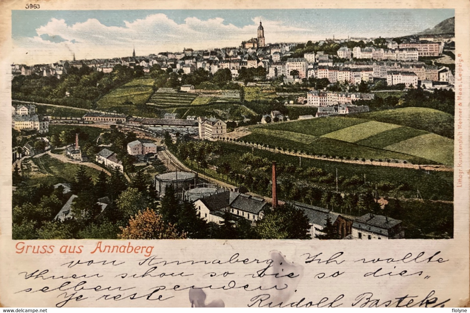 Annaberg - Gruss Aus - Souvenir De La Commune - 1902 - Allemagne Germany - Annaberg-Buchholz