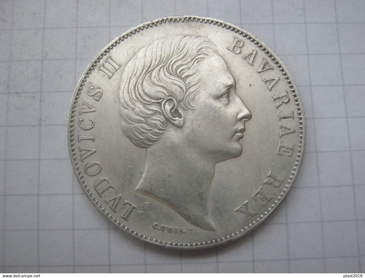 Bavaria 1 Thaler 1867 - Taler En Doppeltaler