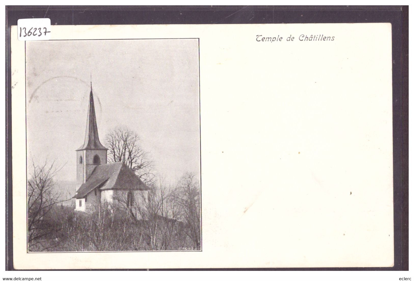 DISTRICT D'ORON - CHATILLENS - LE TEMPLE - TB - Châtillens