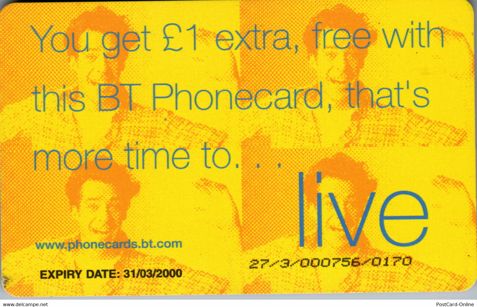 17589 - Großbritannien - BT Phonecard , Live - BT Allgemein (Prepaid)