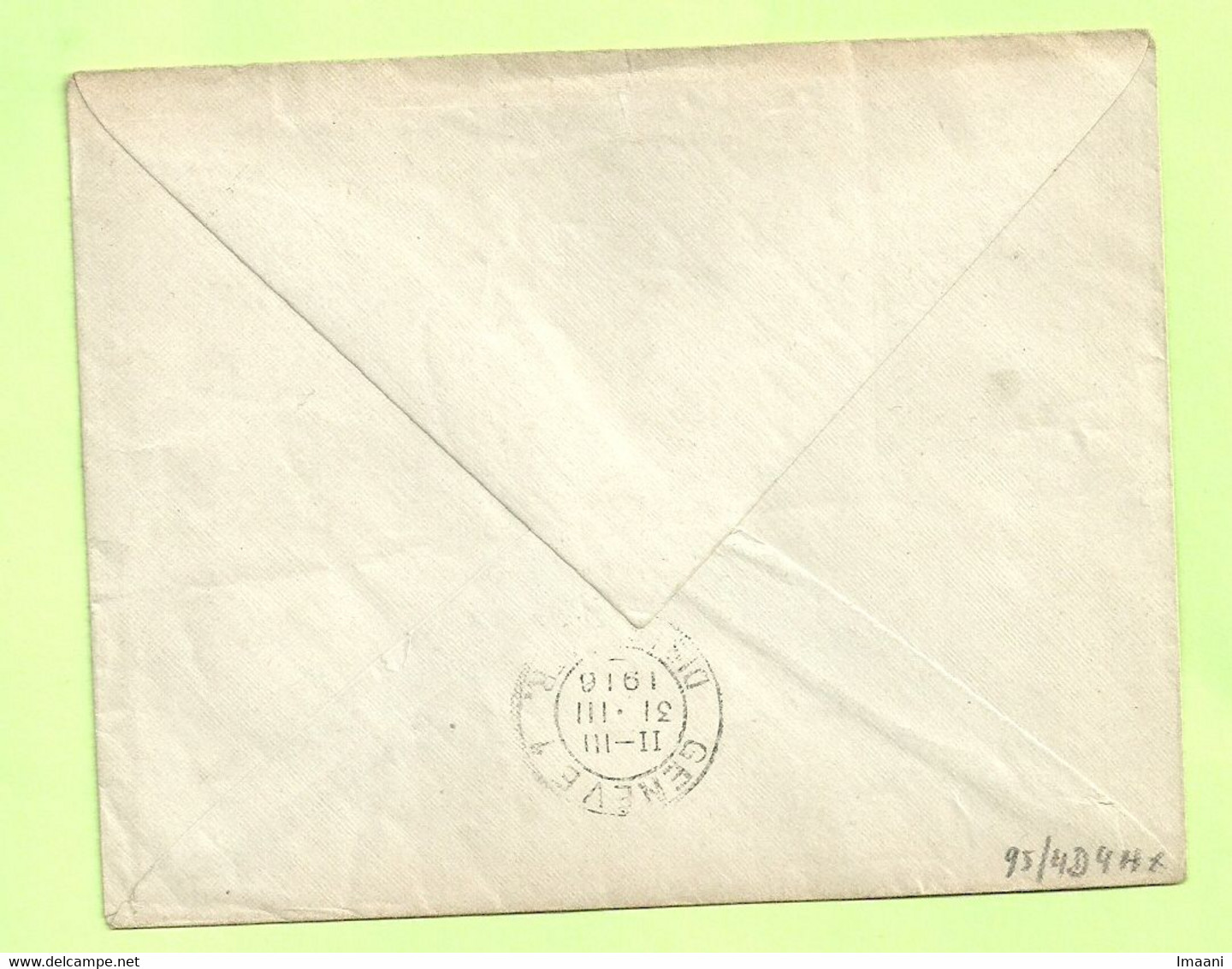 141 Op Brief Stempel PMB Op 27/3/16 Naar "CROIX-ROUGE / Prisonnier De Guerre" Geneve (Suisse) Vignet E S FFB (3584 - Belgisch Leger