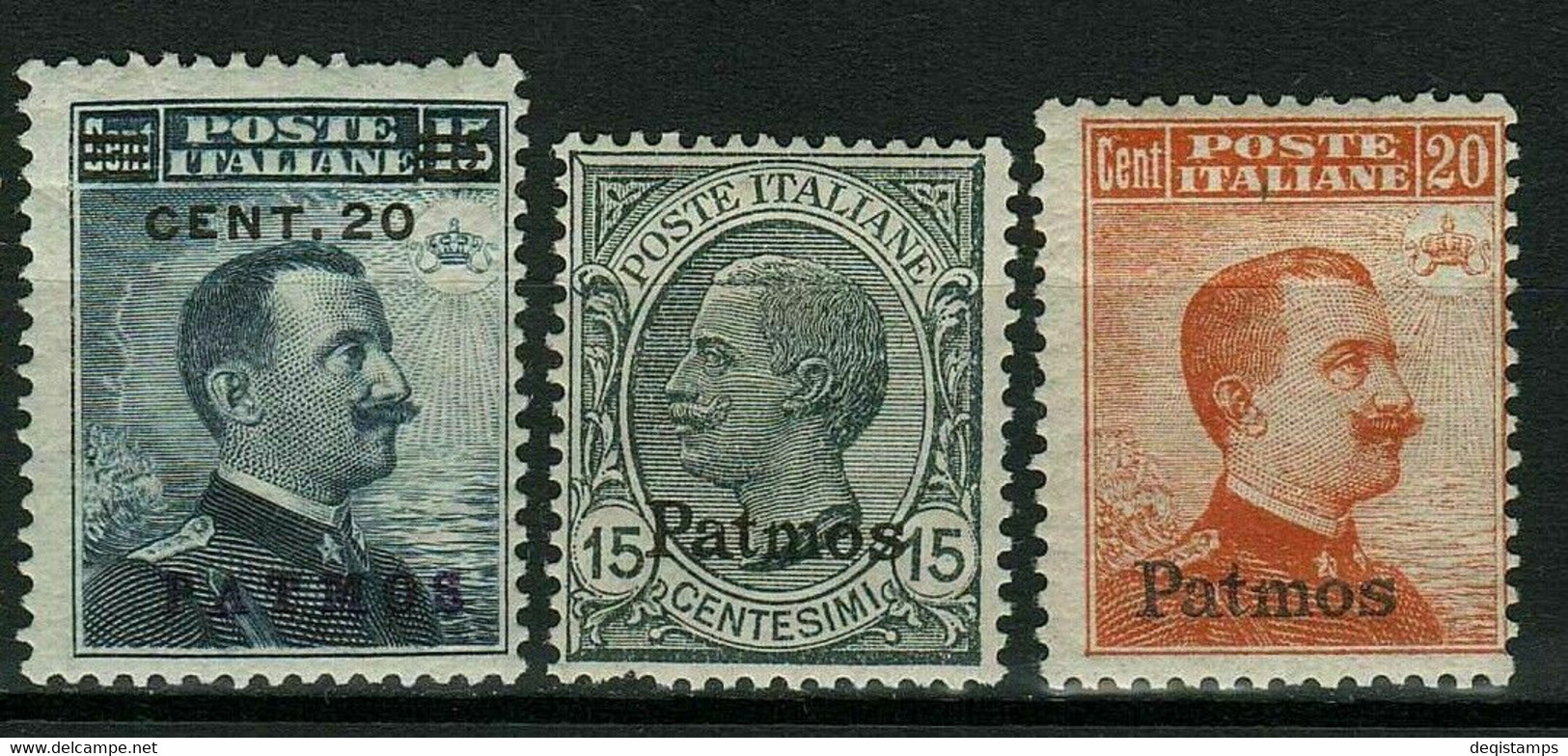 Italian Post - Levant 1916/22  Aegean Islands "Patmos" Overprint  MH - Aegean (Patmo)