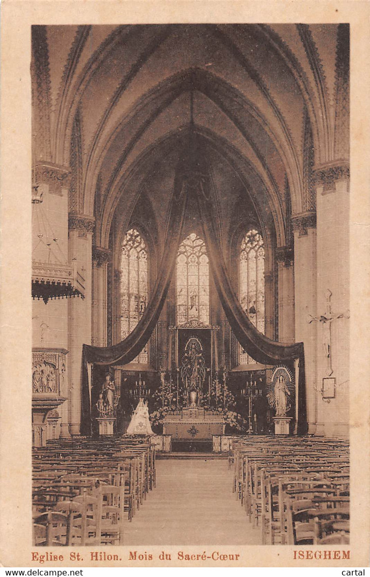 ISEGHEM - Eglise St. Hilon.  Mois Du Sacré-Coeur - Izegem