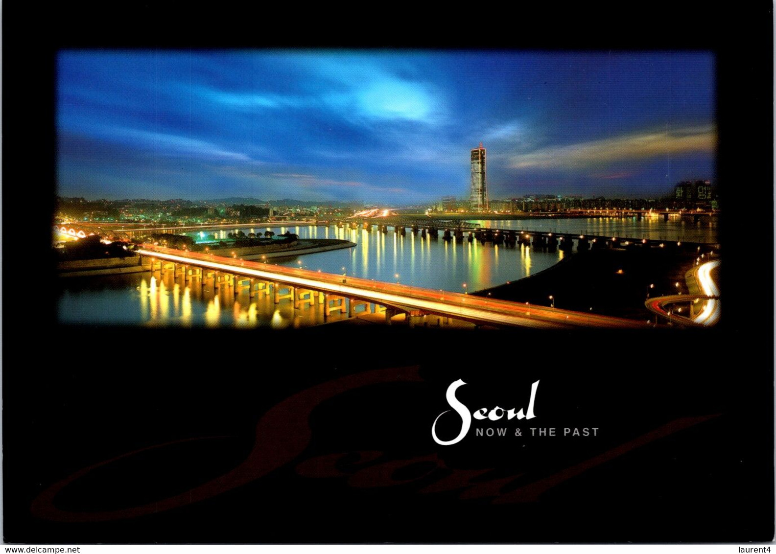(4 A 21) South Korea - Han River Bridges At Night (12,5 X 17 Cm) - Non Classés