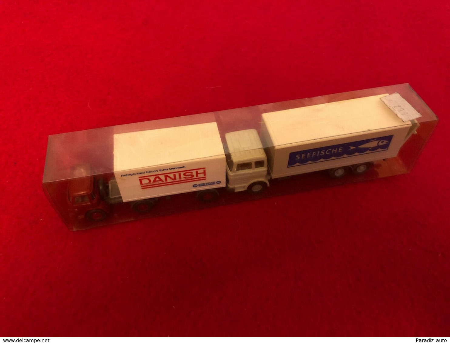 Lot De 2 Camions 1 Mercedes Seefische 1 Man Danish 1/87 Wiking Berlin - Scala 1:87