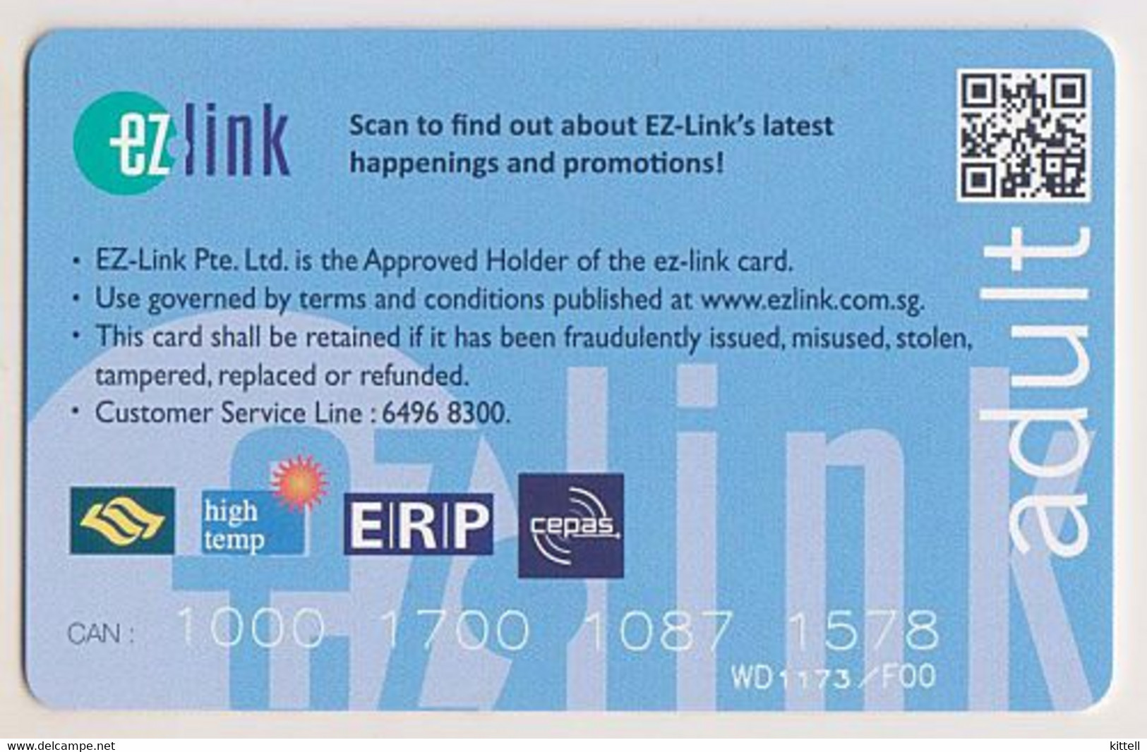 Singapore Travel Card Subway Train Bus Ticket Ezlink Unused Starbucks - Mondo