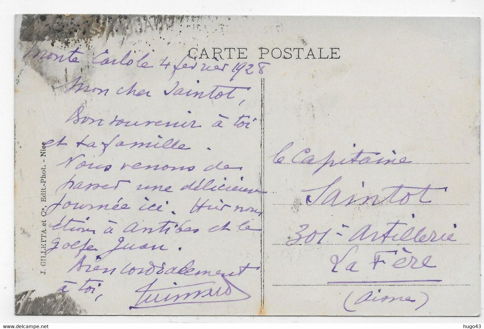 (RECTO / VERSO) MONTE CARLO EN 1928 - N° 772 - THEATRE ET TERRASSES - CPA COULEUR VOYAGEE - Operahuis & Theater