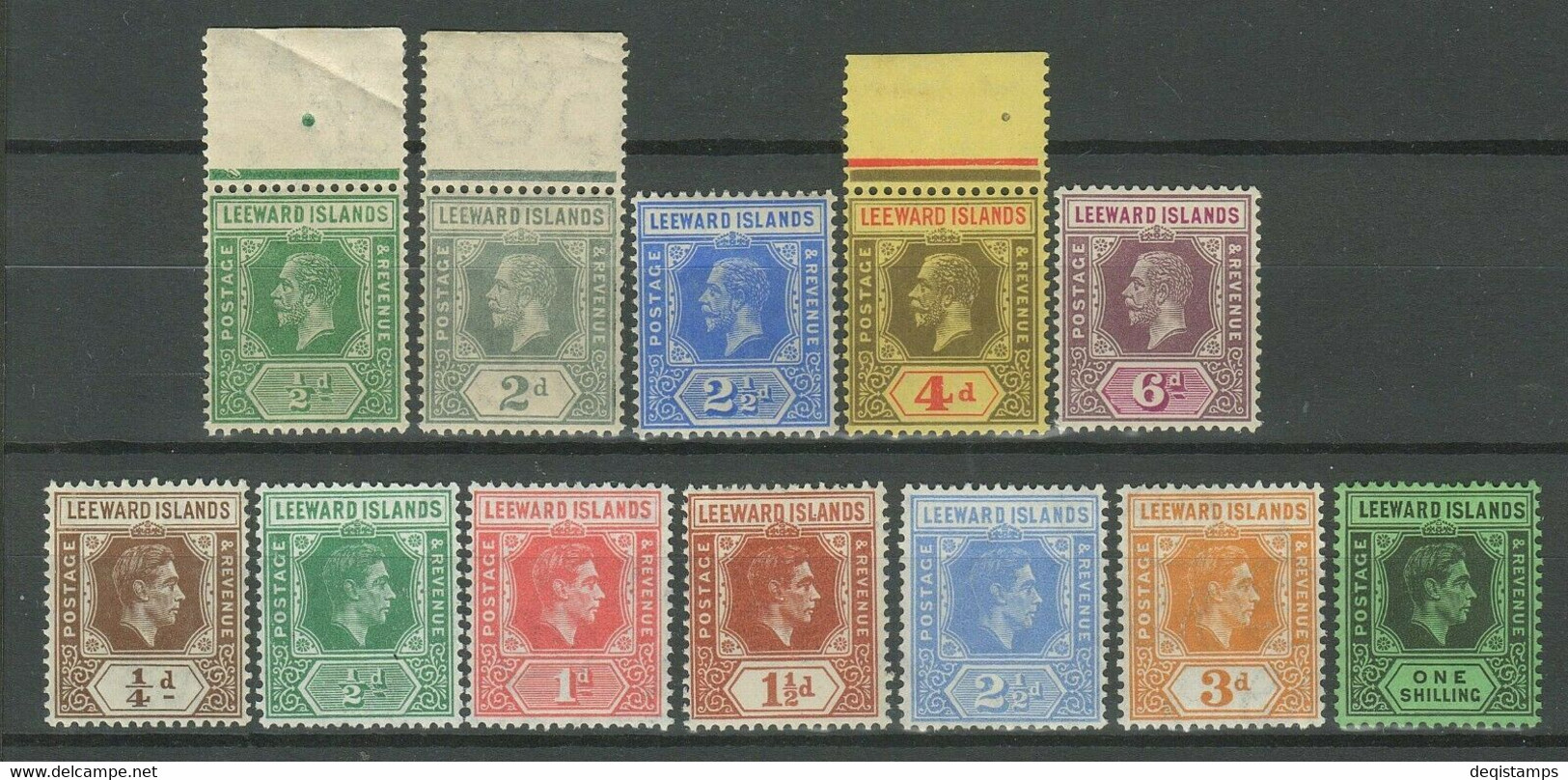 Leeward Islands 1921 -1938 ☀ Lot Of MNH** Stamps - Leeward  Islands