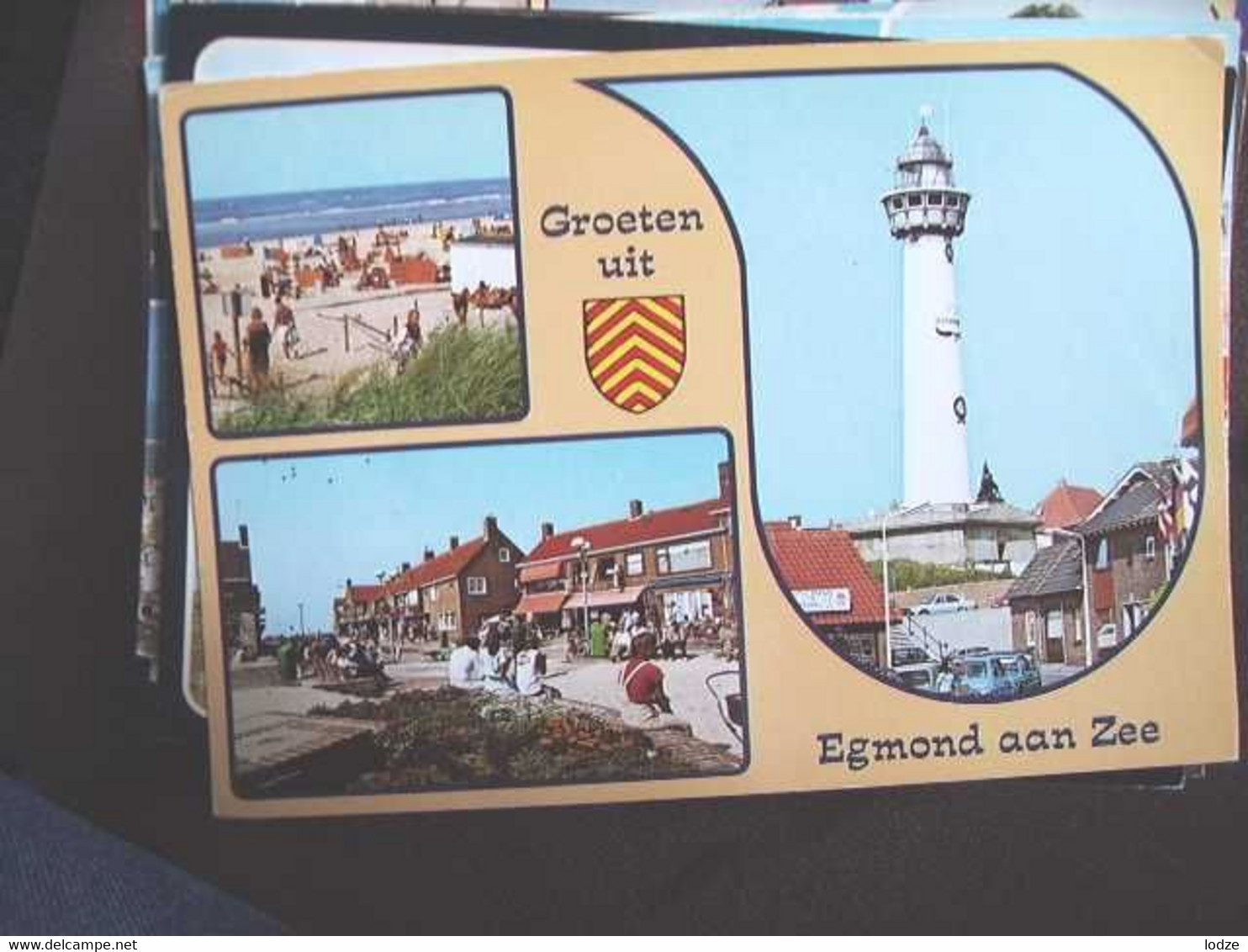 Nederland Holland Pays Bas Egmond Aan Zee Met Dorp En Strand - Egmond Aan Zee