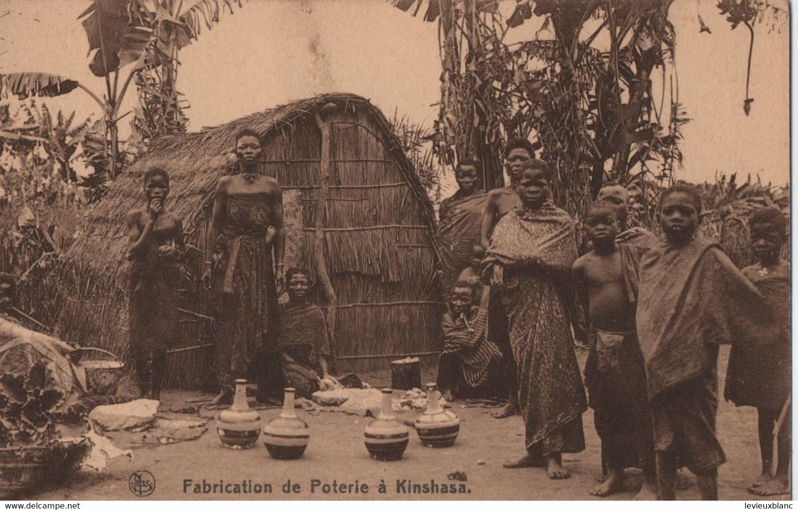 Carte Postale Ancienne/ Congo-Belge/ Fabrication De Poteries à Kinshasa/  Vers 1900-1920   CPDIV325 - Belgian Congo