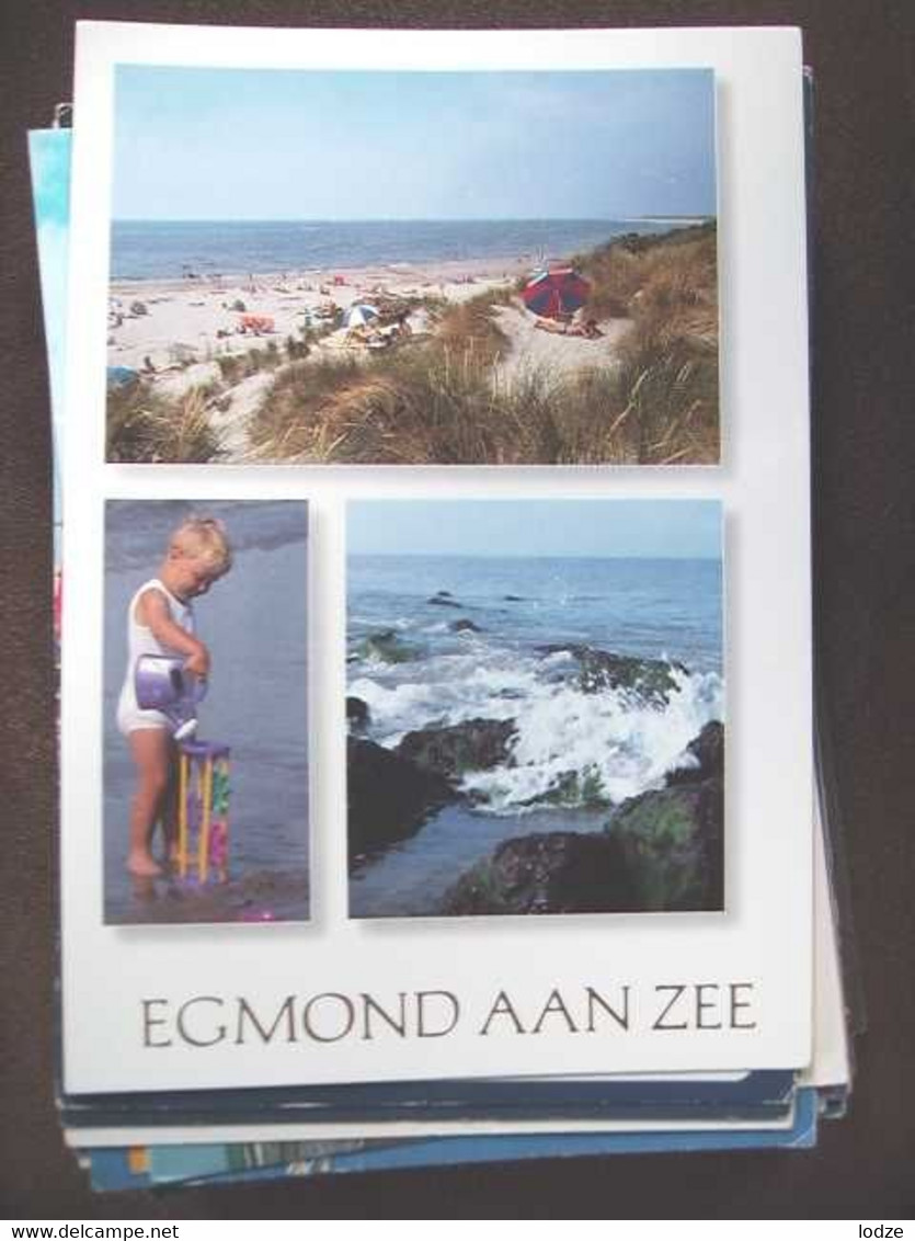 Nederland Holland Pays Bas Egmond Aan Zee Met Kind Op Strand - Egmond Aan Zee