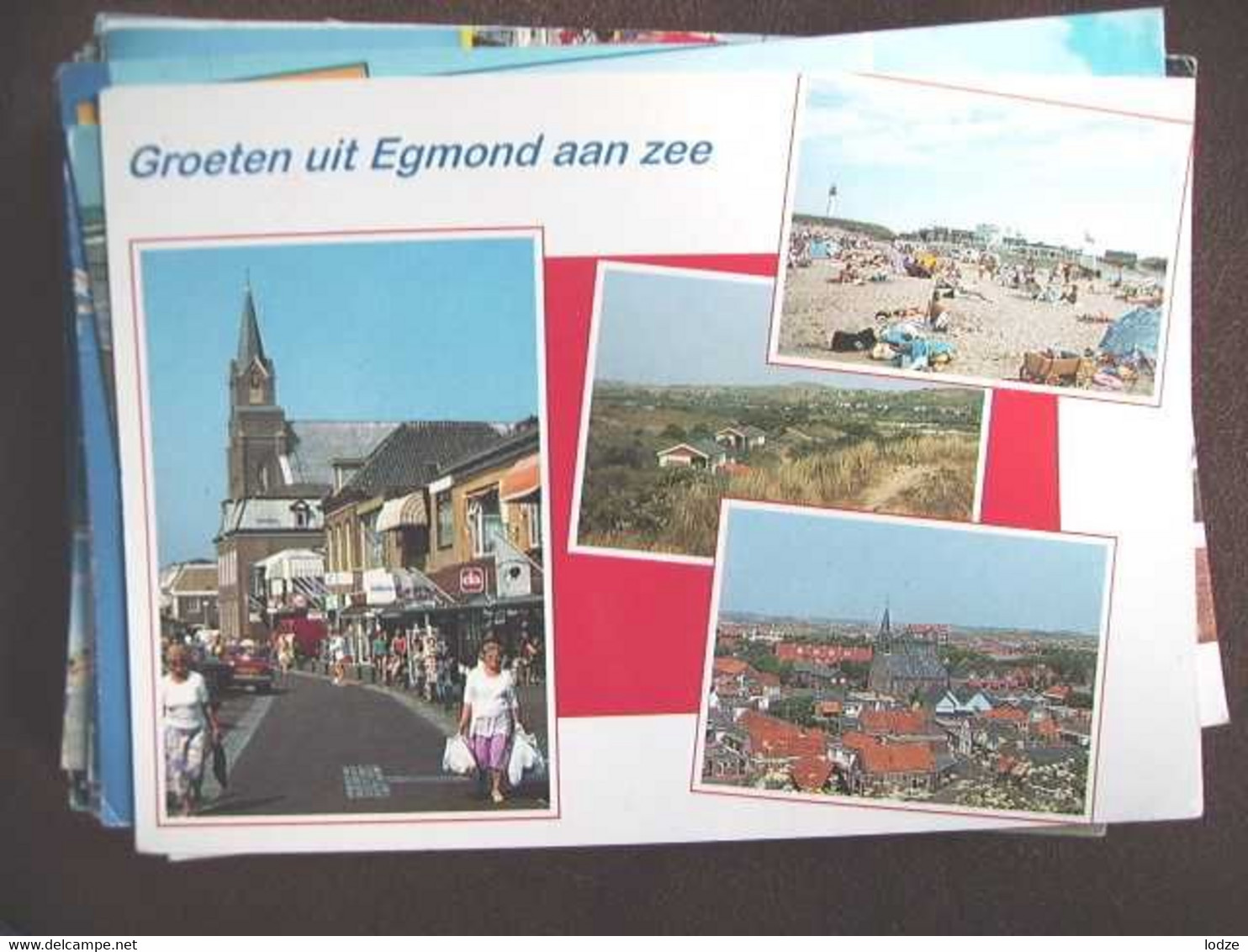 Nederland Holland Pays Bas Egmond Aan Zee Met Vrouw Met Tassen - Egmond Aan Zee